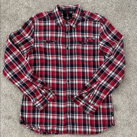 i jeans by Buffalo Other - I jeans by Buffalo Red and Navy Plaid Shirt